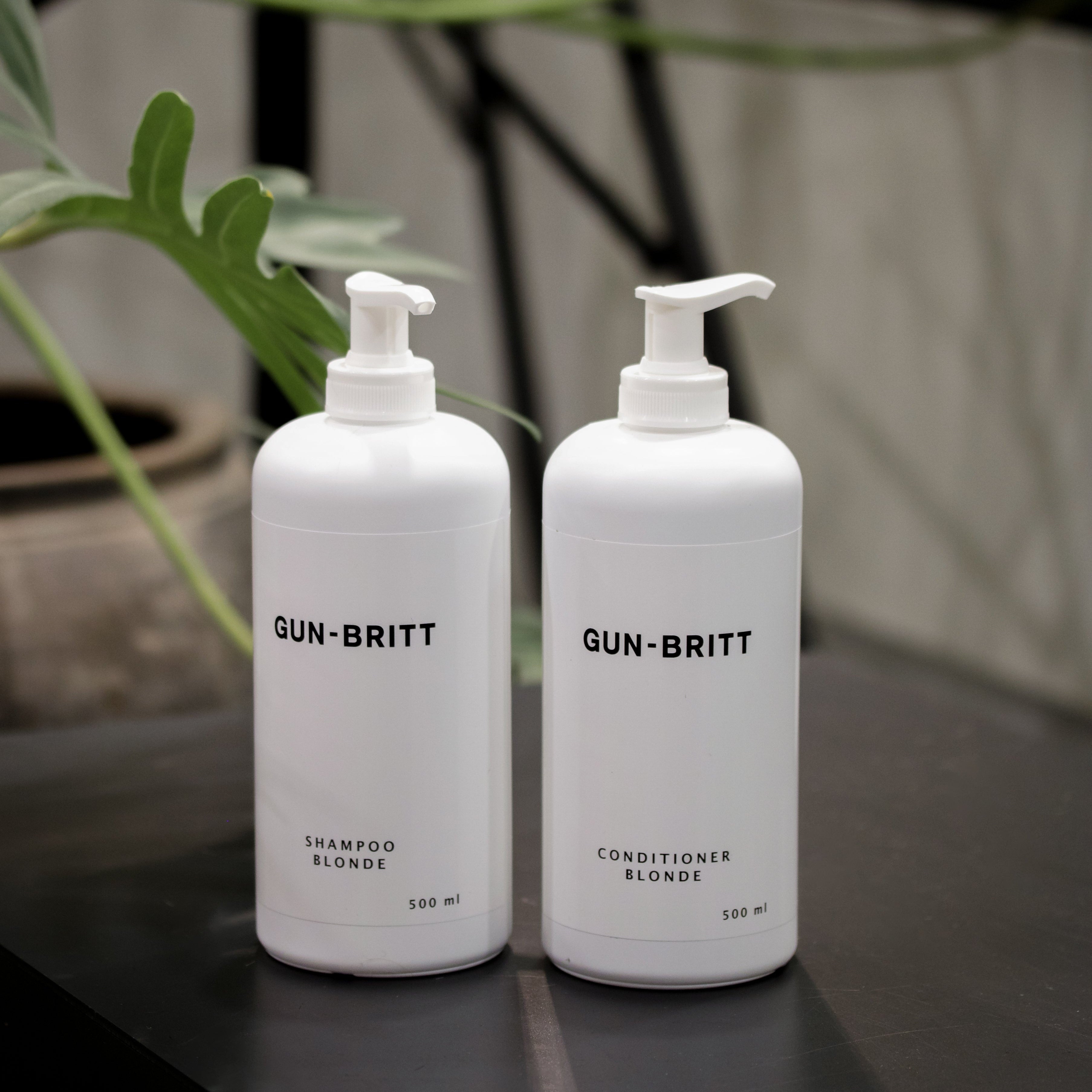 Gun-Britt ½ liters Blonde Shampoo og Conditioner Pack