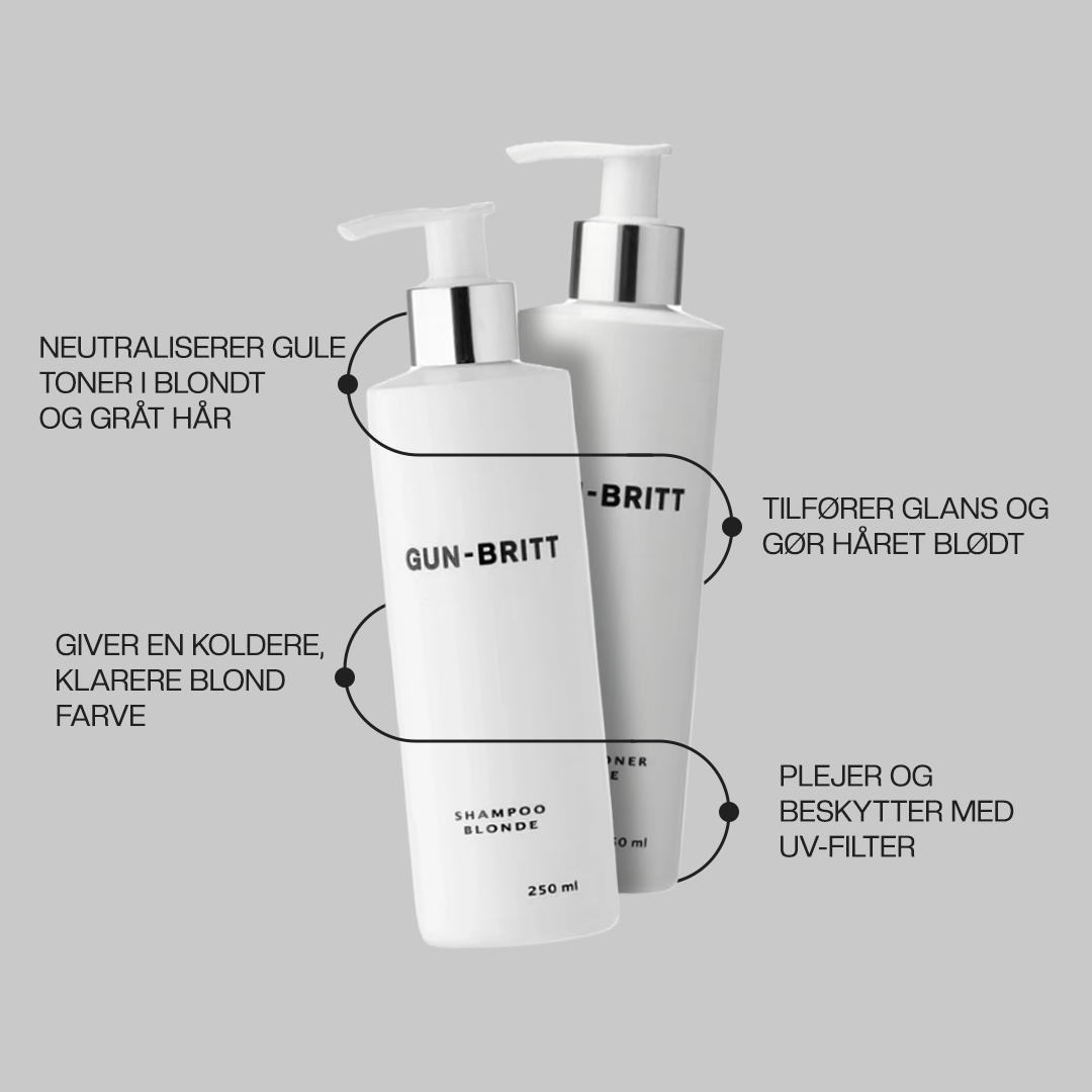 Gun-Britt 250 ml. Blonde Shampoo og Conditioner Pack